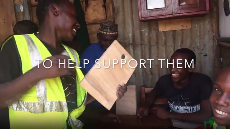 Carpentry students in Kampala Uganda