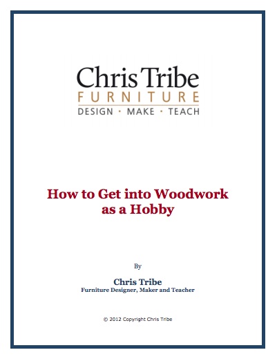 How to get into woodwork as a hobby book by Chris Tribe