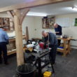Teaching the first course at the British hardwoods School of Woodwork.